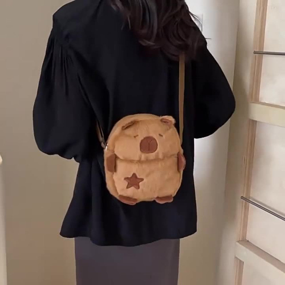 21CM Capybara Shoulder Bags Crossbody Bag Backpack School Bags Stuffed Animal Plush Gift