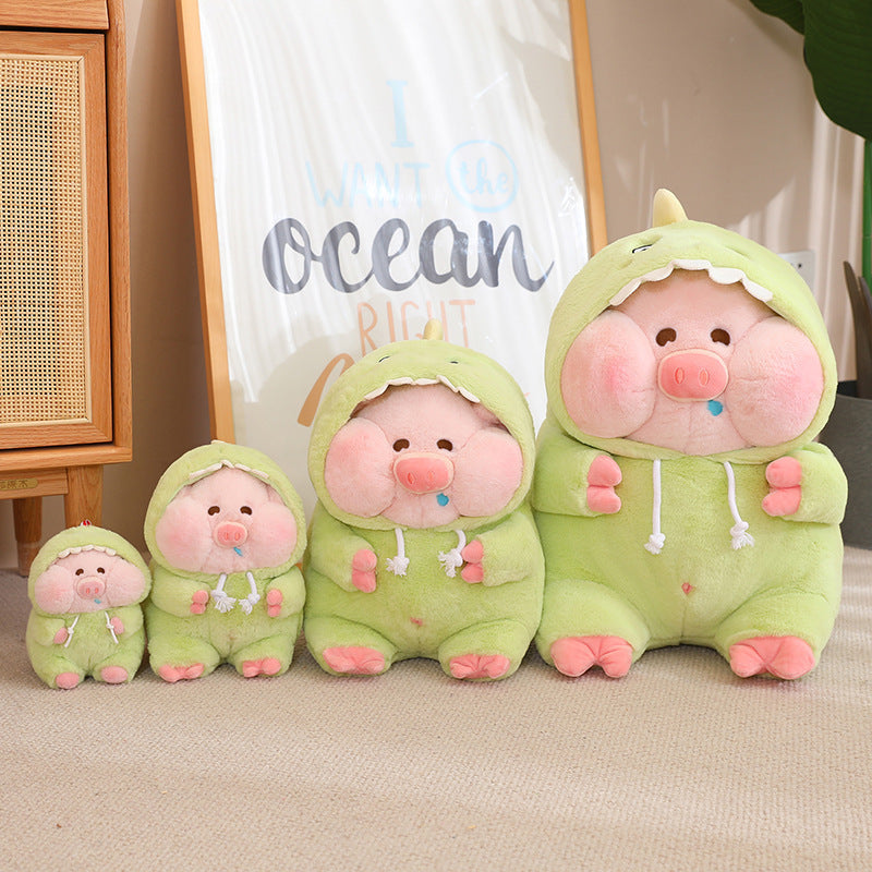 40CM Soft Green Fat Pig Stuffed Cute Animals Dolls Kawaii Toy Gift For Kids Baby Mascot Xmas Gifts