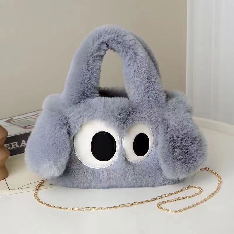 26CM Big Eyes Dog Cute Plush Bag Backpack School Bags Rucksack Cartoon Soft Stuffed Shoulder Bags Gift