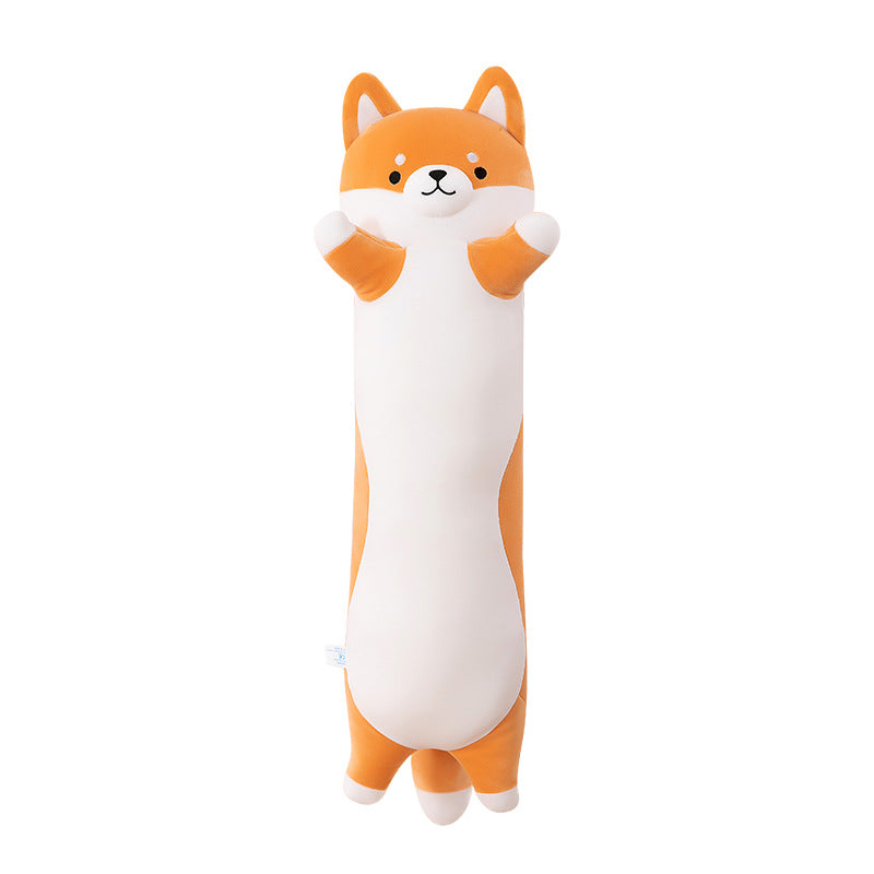 90CM Long Dog Plush Toys Long Body Pillow Cartoon Stuffed Animals Soft Doll Pillows Gifts For Kids Girls