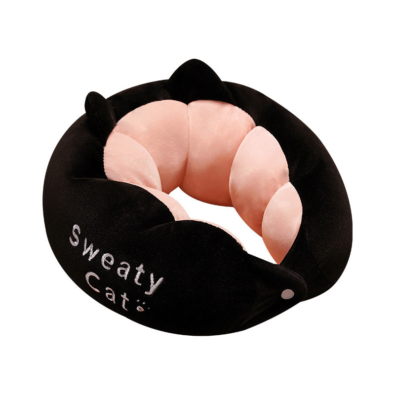 Cute Cartoon Big Eyes Soft Stuffed Animals U-Shaped Pillow Travel Cushion Birthday Xmas Gift