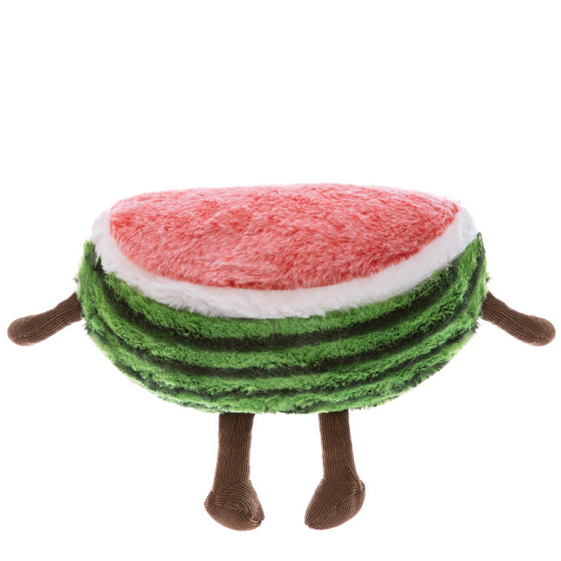 60CM Kawaii Watermelon Cherry Fruit Pillow Stuffed Doll Plush Toy Soft Birthday Gift For Kids Mascot Home Decor