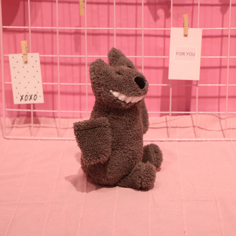 25CM Smile Wild Animals Dolls Koala/ Lion/ Crocodile/ Shark/ Frog/ Rhinoceros/ Bat Soft Toy Mascot Xmas Gifts Home Decor