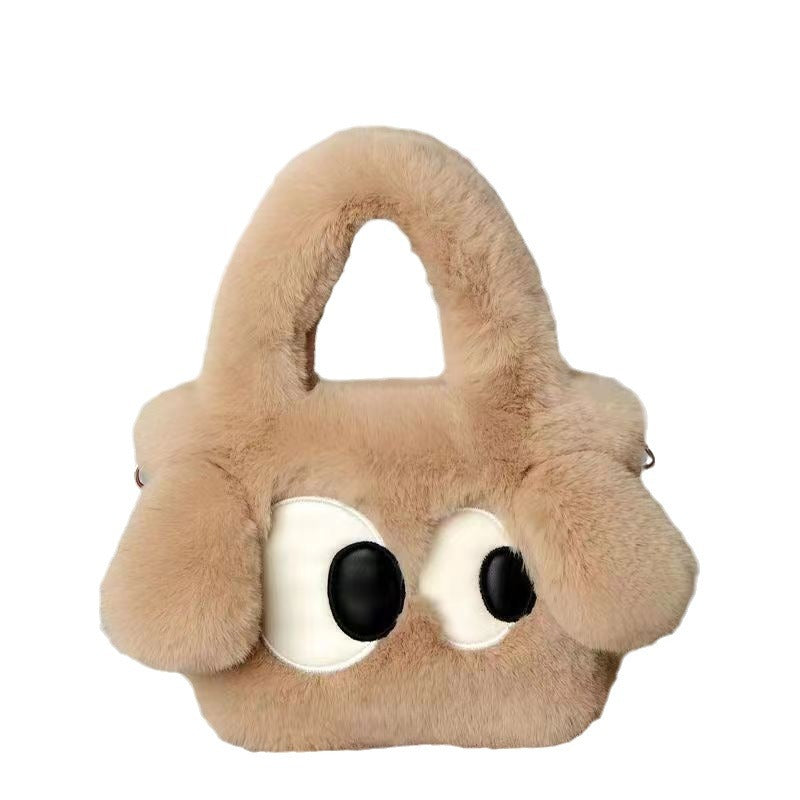 26CM Big Eyes Dog Cute Plush Bag Backpack School Bags Rucksack Cartoon Soft Stuffed Shoulder Bags Gift