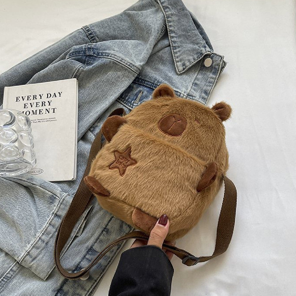 21CM Capybara Shoulder Bags Crossbody Bag Backpack School Bags Stuffed Animal Plush Gift