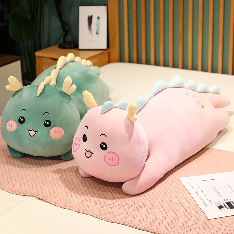 100CM Cute Fat Dragon Large Dinosaur Pillow Soft Stuffed Animal Dolls Plush Toys Mascot Birthday Xmas Gifts