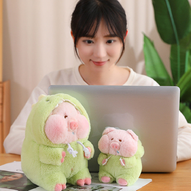 40CM Soft Green Fat Pig Stuffed Cute Animals Dolls Kawaii Toy Gift For Kids Baby Mascot Xmas Gifts