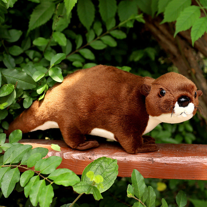 40CM Simulation Sea Otter Stuffed Animal Soft Plush Dolls Toy Birthday Gift For Kids Baby Mascot Xmas Gifts Halloween Decor