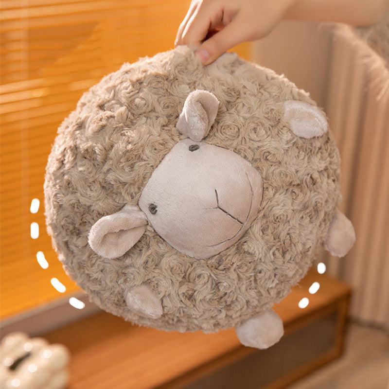 28CM Cute Round Sheep Plush Toys Stuffed Alpaca Animal Dolls For Kids Children Birthday Xmas Gift