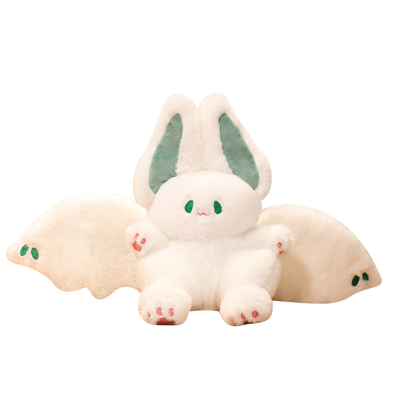 45CM Kawaii White Bat Cosplay Plush Toys Cartoon Soft Stuffed Dolls Mascot Birthday Xmas Gifts