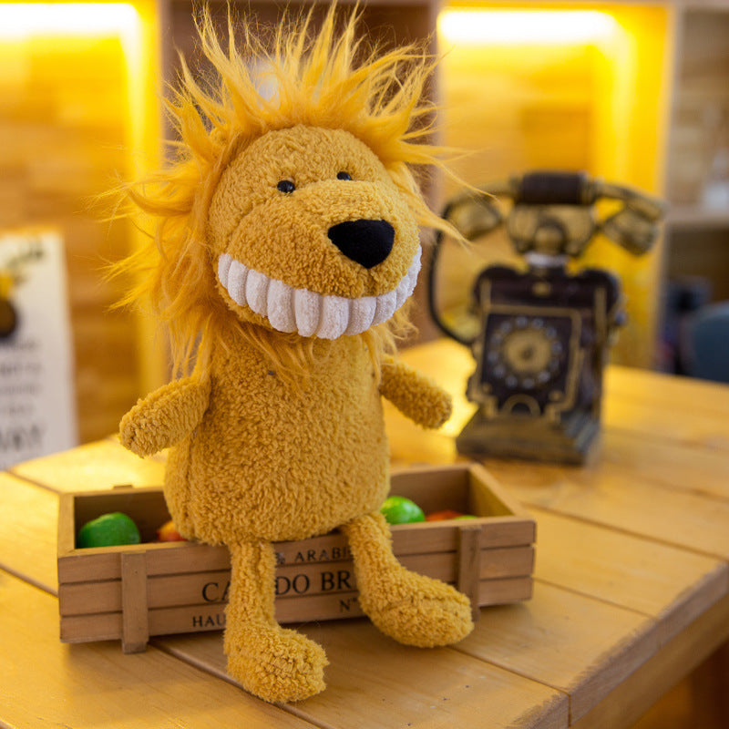 25CM Smile Wild Animals Dolls Koala/ Lion/ Crocodile/ Shark/ Frog/ Rhinoceros/ Bat Soft Toy Mascot Xmas Gifts Home Decor