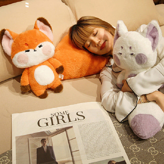 100CM Cute Big Tail Fox Pillow Stuffed Animals Plush Toy For Babies Kids Dolls Birthday Xmas Gifts