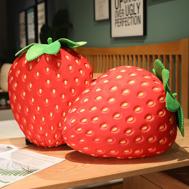 35CM Simulation Strawberry Stuffed Doll Fruit Plush Toy Soft Gift For Kids Chidren Home Decor