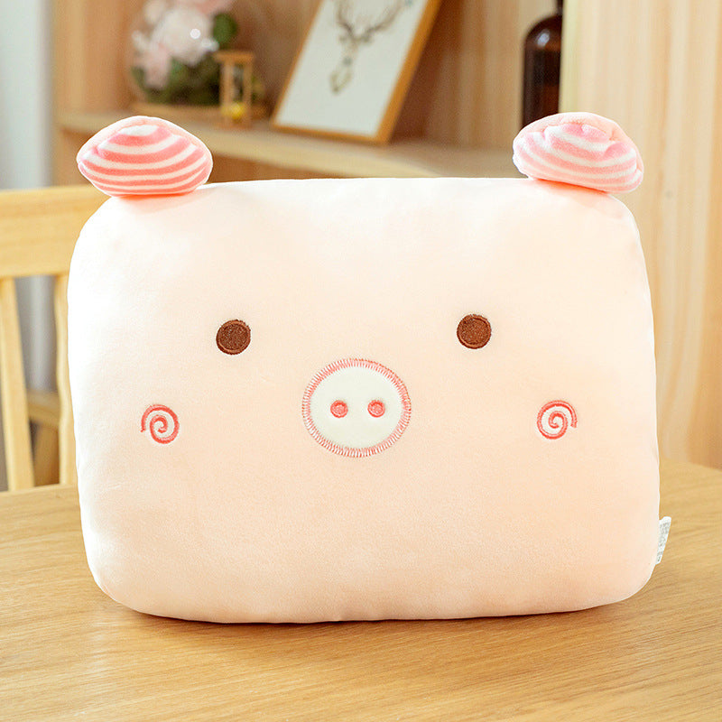 32CM Crocodile Carrot Strawberry Unicorn Plush Hand Warmers Bag Cute Cartoon Soft Animals Dolls Pillow Winter Expressive Gift
