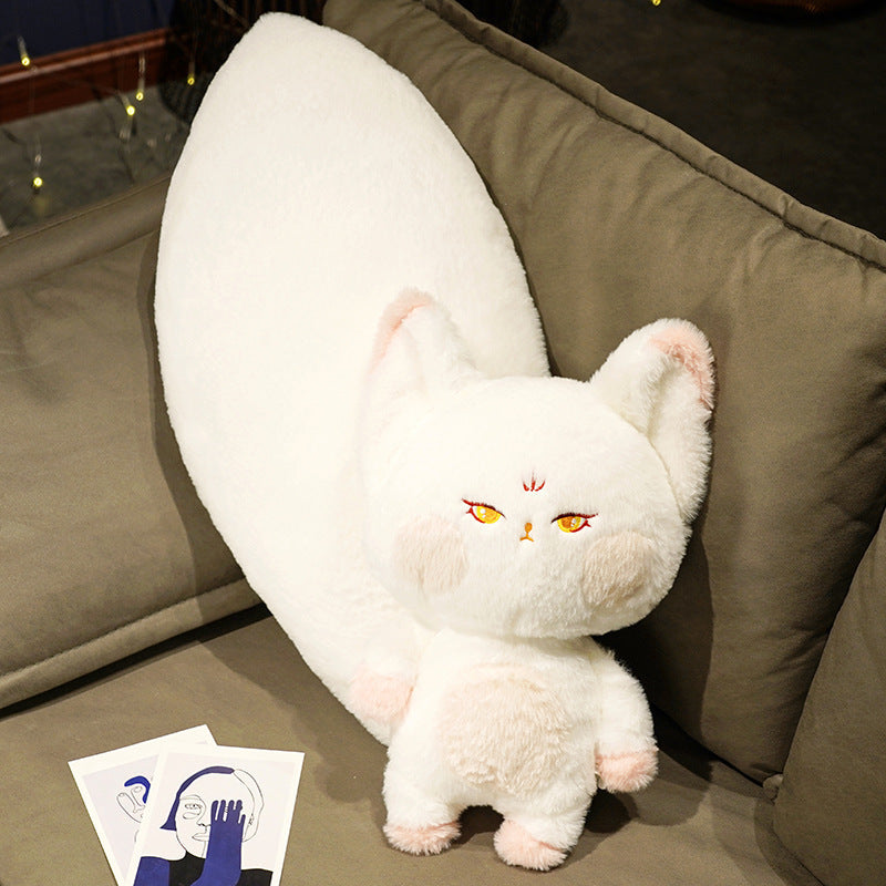 100CM Cute Big Tail Fox Pillow Stuffed Animals Plush Toy For Babies Kids Dolls Birthday Xmas Gifts