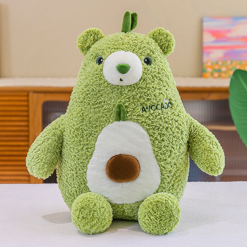 50CM Avocado Bear Pillow Soft Plush Toys Cartoon Stuffed Animals Dolls Mascot Kids Birthday Xmas Gift Home Decor