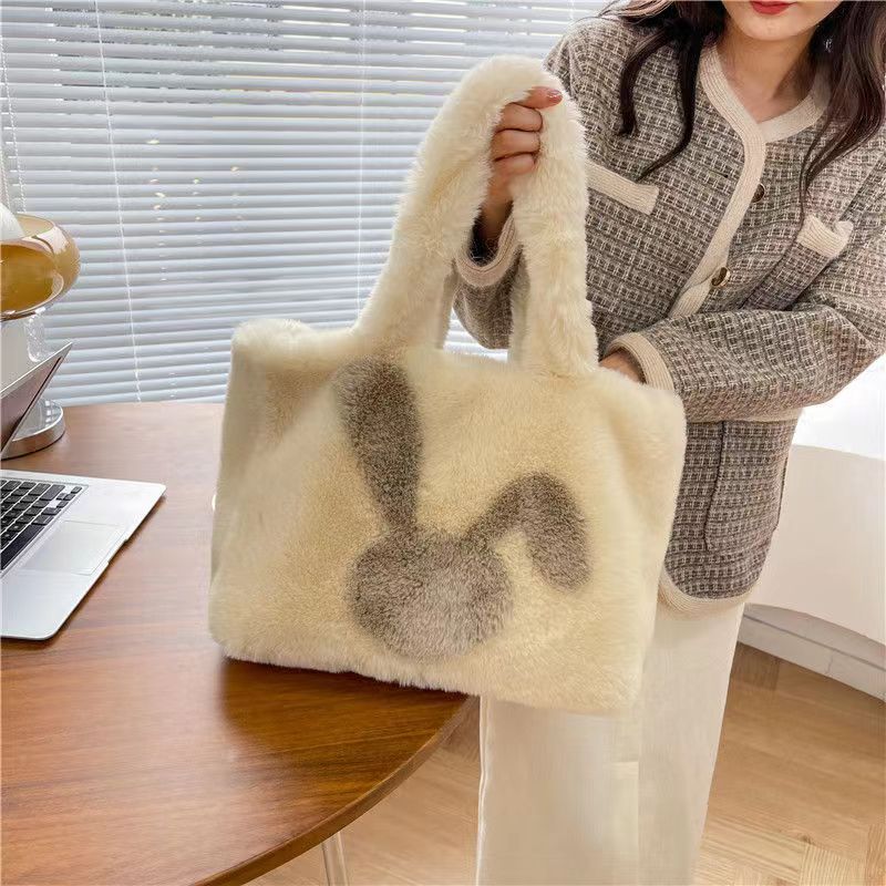 40CM Cute Rabbit Plush Shoulder Bags Crossbody Bag Backpack School Bags Rucksack Cartoon Soft Stuffed Gift