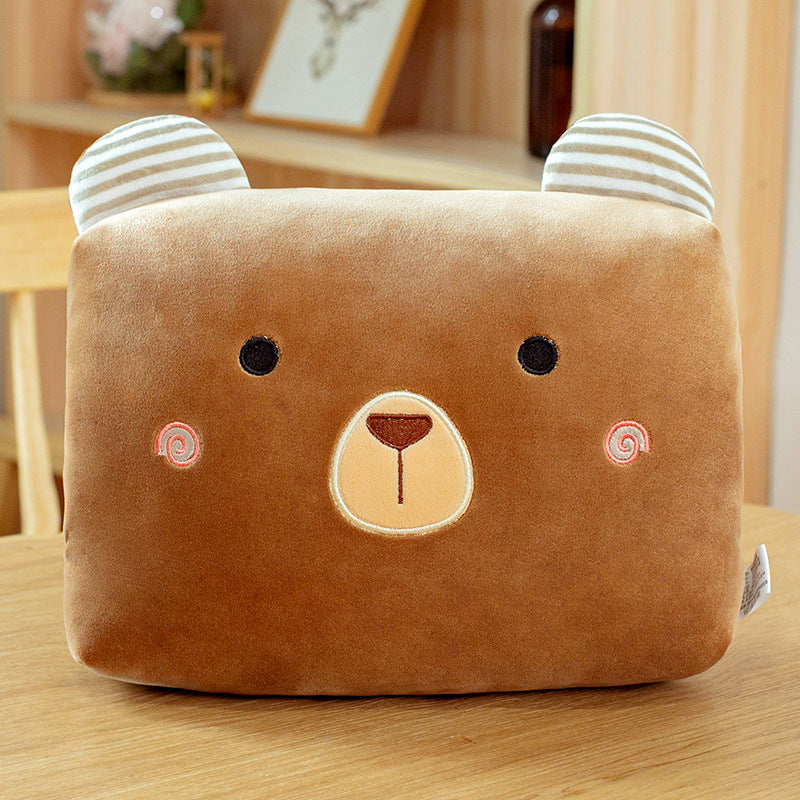 32CM Crocodile Carrot Strawberry Unicorn Plush Hand Warmers Bag Cute Cartoon Soft Animals Dolls Pillow Winter Expressive Gift