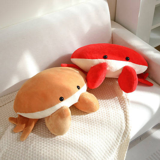 50CM Bread Crab Soft Ocean Animals Dolls Cat Plush Stuffed Toy Mascot Birthday Xmas Gift Home Decor