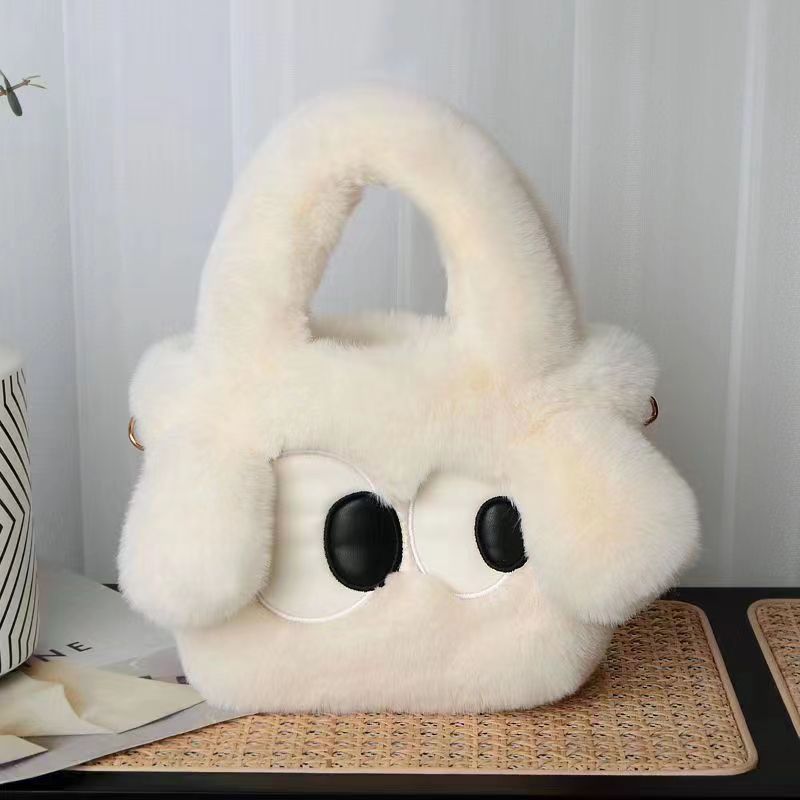 26CM Big Eyes Dog Cute Plush Bag Backpack School Bags Rucksack Cartoon Soft Stuffed Shoulder Bags Gift