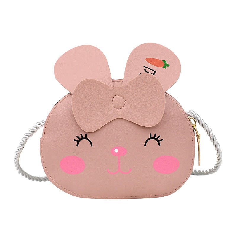 Kawaii Children Rabbit Bear Cat Animals Crossbody Shoulder Bag Chain Strap Purse Bag For Girls Kids Children's Day Gift