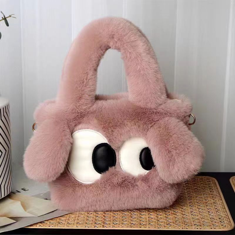 26CM Big Eyes Dog Cute Plush Bag Backpack School Bags Rucksack Cartoon Soft Stuffed Shoulder Bags Gift