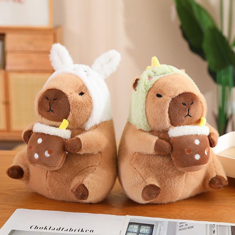 35CM Dinosaur Unicorn Rabbit Capybara Stuffed Animal Plush Toy Dolls Gift For Kids Baby Mascot Xmas Gifts