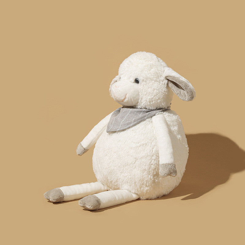 26CM Cute Scarf Sheep Plush Toys Stuffed Animal Dolls For Kids Children Birthday Xmas Gift