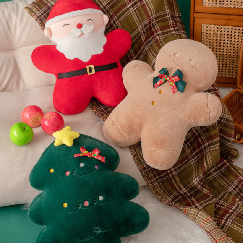 45CM Santa Claus/Christmas Tree/Gingerbread Man Plush Toy Dolls Stuffed Birthday Xmas Gifts Christmas Decor