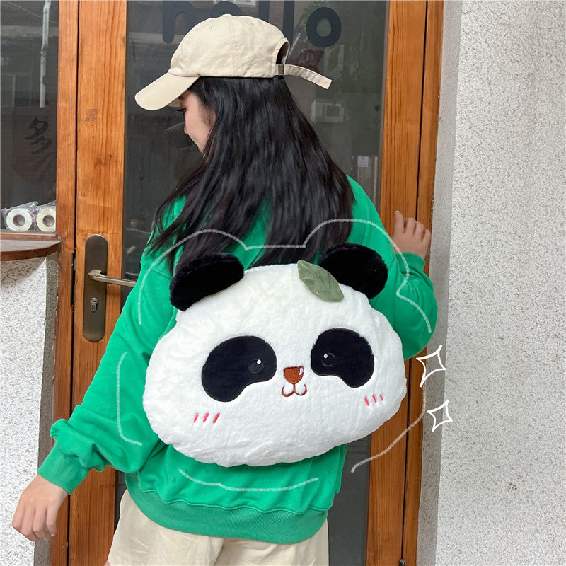 40CM Cute Panda Plush Shoulder Bags Crossbody Bag Backpack School Bags Rucksack Cartoon Soft Stuffed Gift