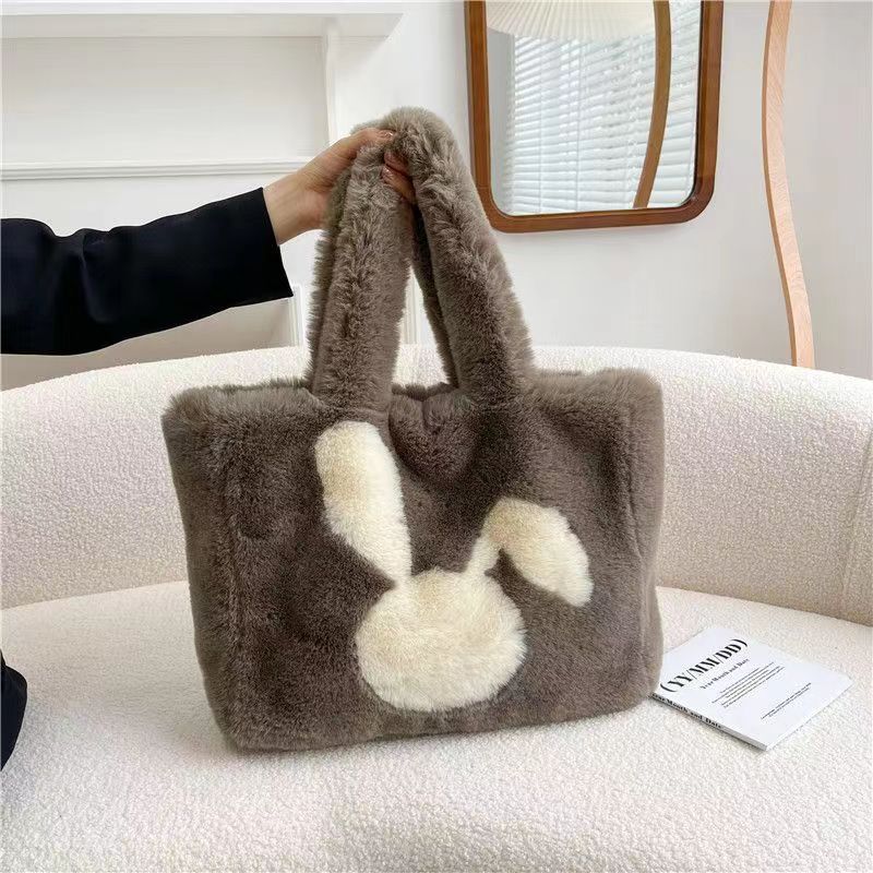 40CM Cute Rabbit Plush Shoulder Bags Crossbody Bag Backpack School Bags Rucksack Cartoon Soft Stuffed Gift