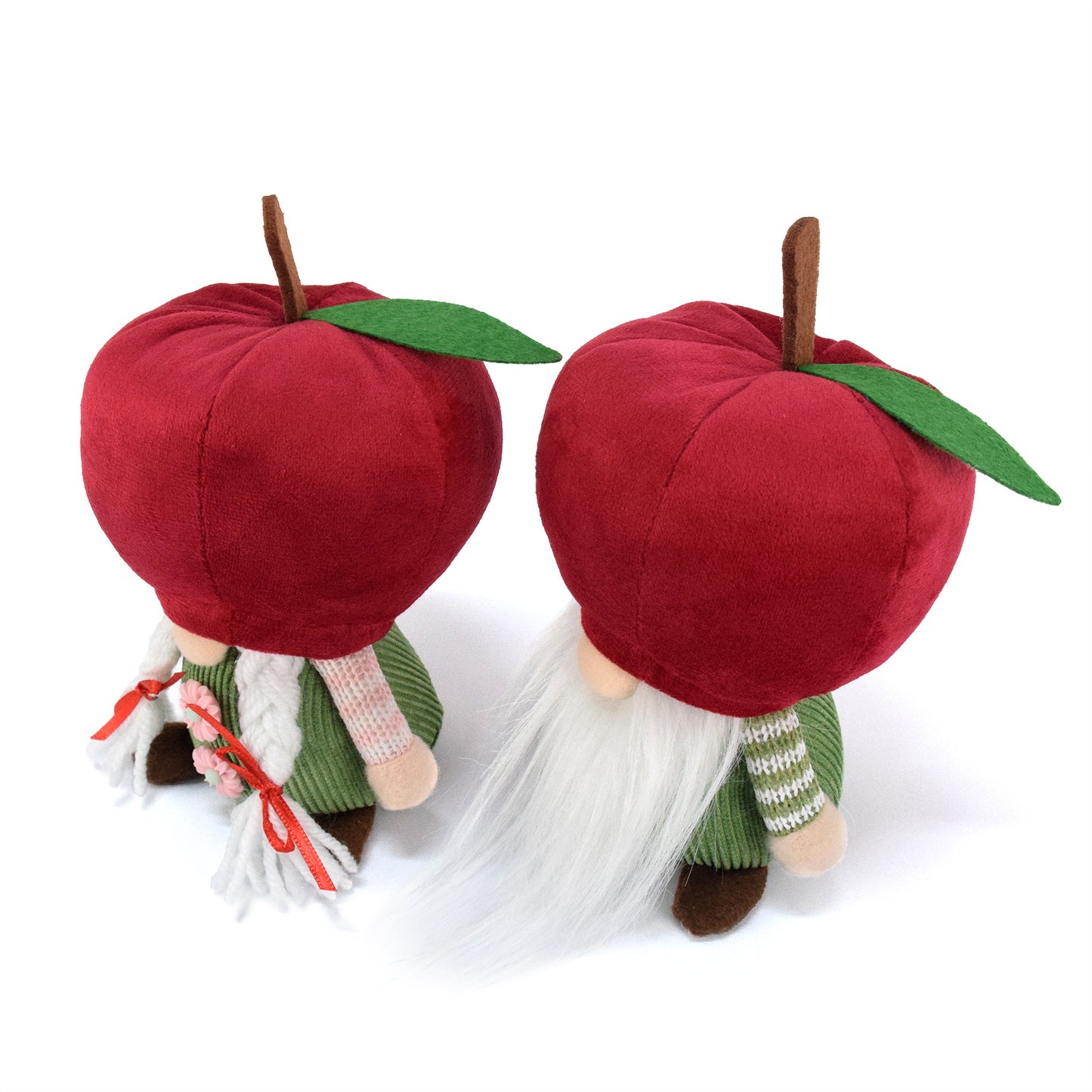 2PCS 17CM Halloween Apple The Gnome Figurine Dolls Toy Xmas Gifts Mascot Festival Home Decor