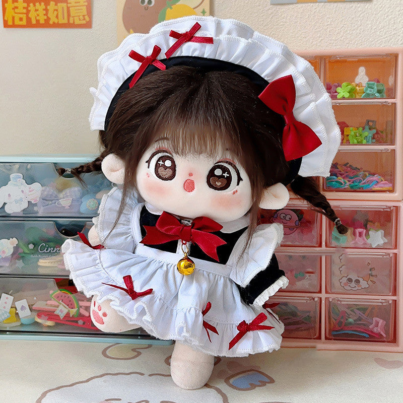 20M Cute Maid Dress Up Cotton Doll Girl Plush Dolls Kawaii Plush Toys Soft Stuffed With Skeleton Kids Gift