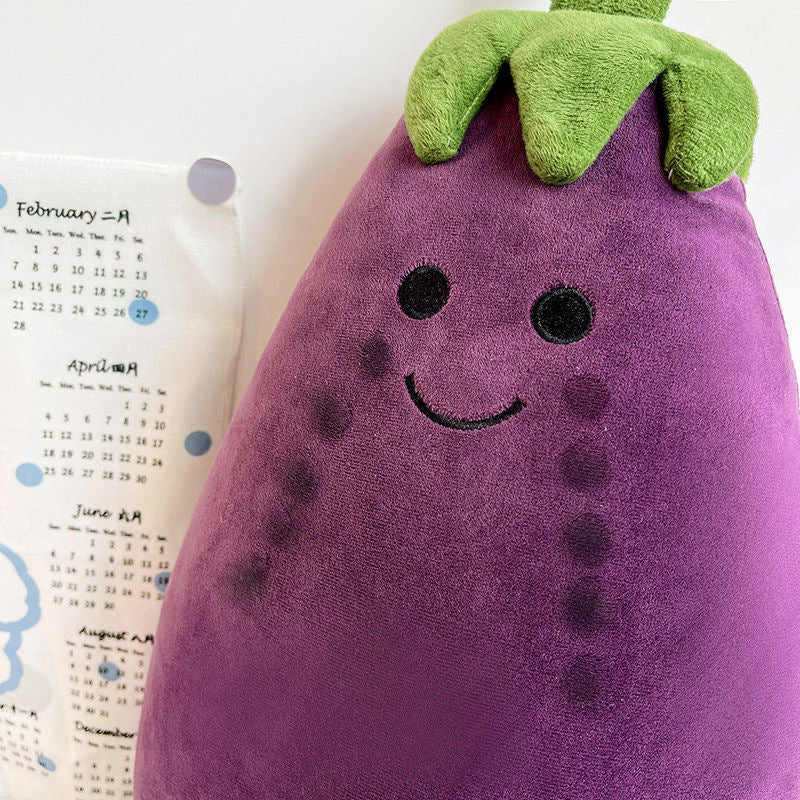 80CM Eggplant Vegetable Pillow Plush Toys Cartoon Soft Stuffed Dolls Mascot Birthday Xmas Gift Kitchen Decor