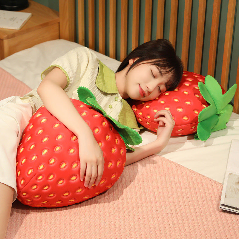 35CM Simulation Strawberry Stuffed Doll Fruit Plush Toy Soft Gift For Kids Chidren Home Decor