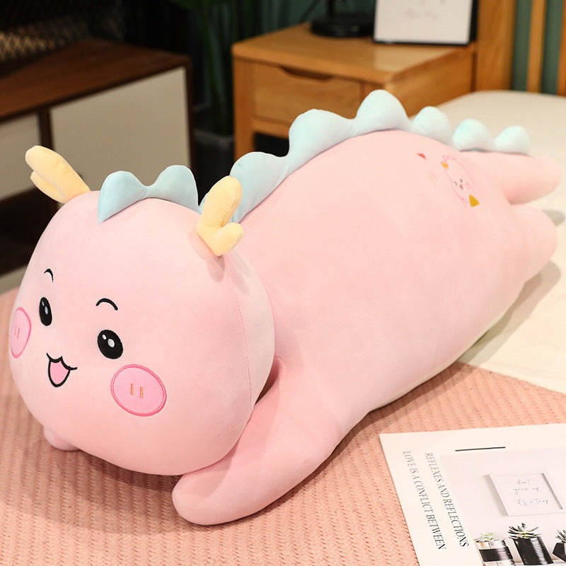 100CM Cute Fat Dragon Large Dinosaur Pillow Soft Stuffed Animal Dolls Plush Toys Mascot Birthday Xmas Gifts