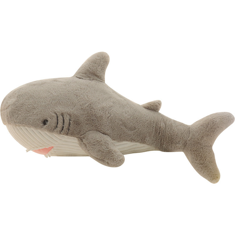 120CM Cute Fat Shark Whale Soft Sleep Pillow Plush Stuffed Toy Ocean Animals Dolls Mascot Birthday Xmas Gift