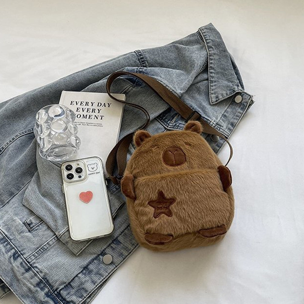 21CM Capybara Shoulder Bags Crossbody Bag Backpack School Bags Stuffed Animal Plush Gift