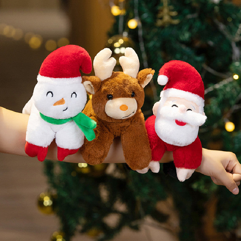 25CM Santa Claus/Snowman/Elk Plush Toy Dolls Stuffed Birthday Xmas Gifts For Kids Children Christmas Decor