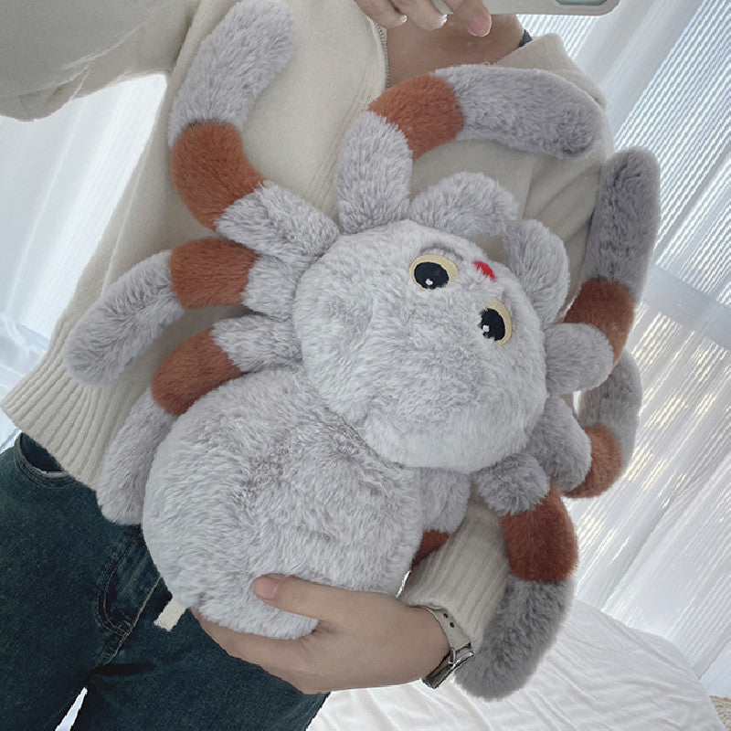 50CM Gradient Colour Spider Pillow Toys Cartoon Soft Stuffed Animals Dolls Gift Halloween Horror Decor