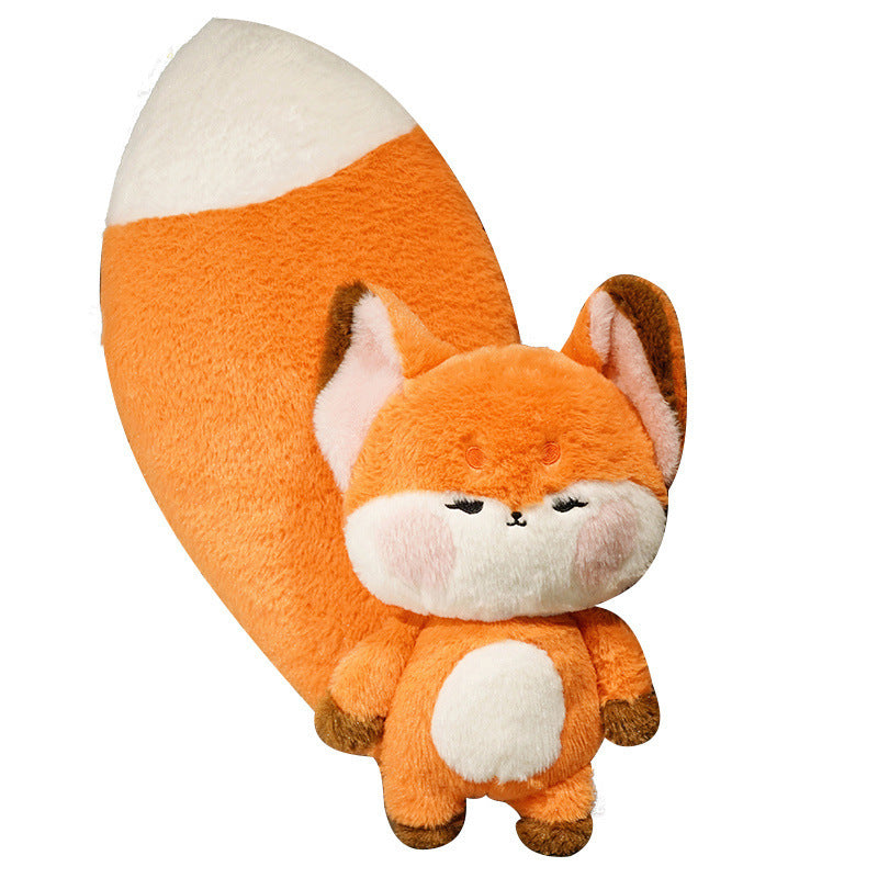 100CM Cute Big Tail Fox Pillow Stuffed Animals Plush Toy For Babies Kids Dolls Birthday Xmas Gifts