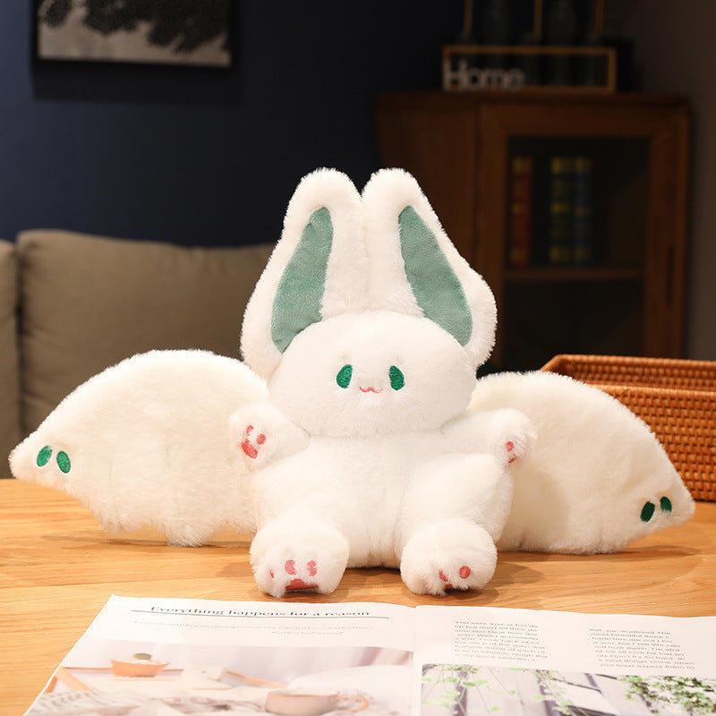 45CM Kawaii White Bat Cosplay Plush Toys Cartoon Soft Stuffed Dolls Mascot Birthday Xmas Gifts