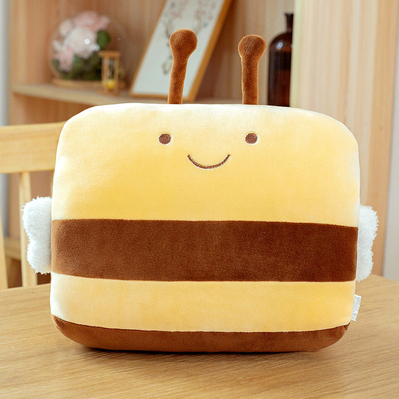 32CM Crocodile Carrot Strawberry Unicorn Plush Hand Warmers Bag Cute Cartoon Soft Animals Dolls Pillow Winter Expressive Gift