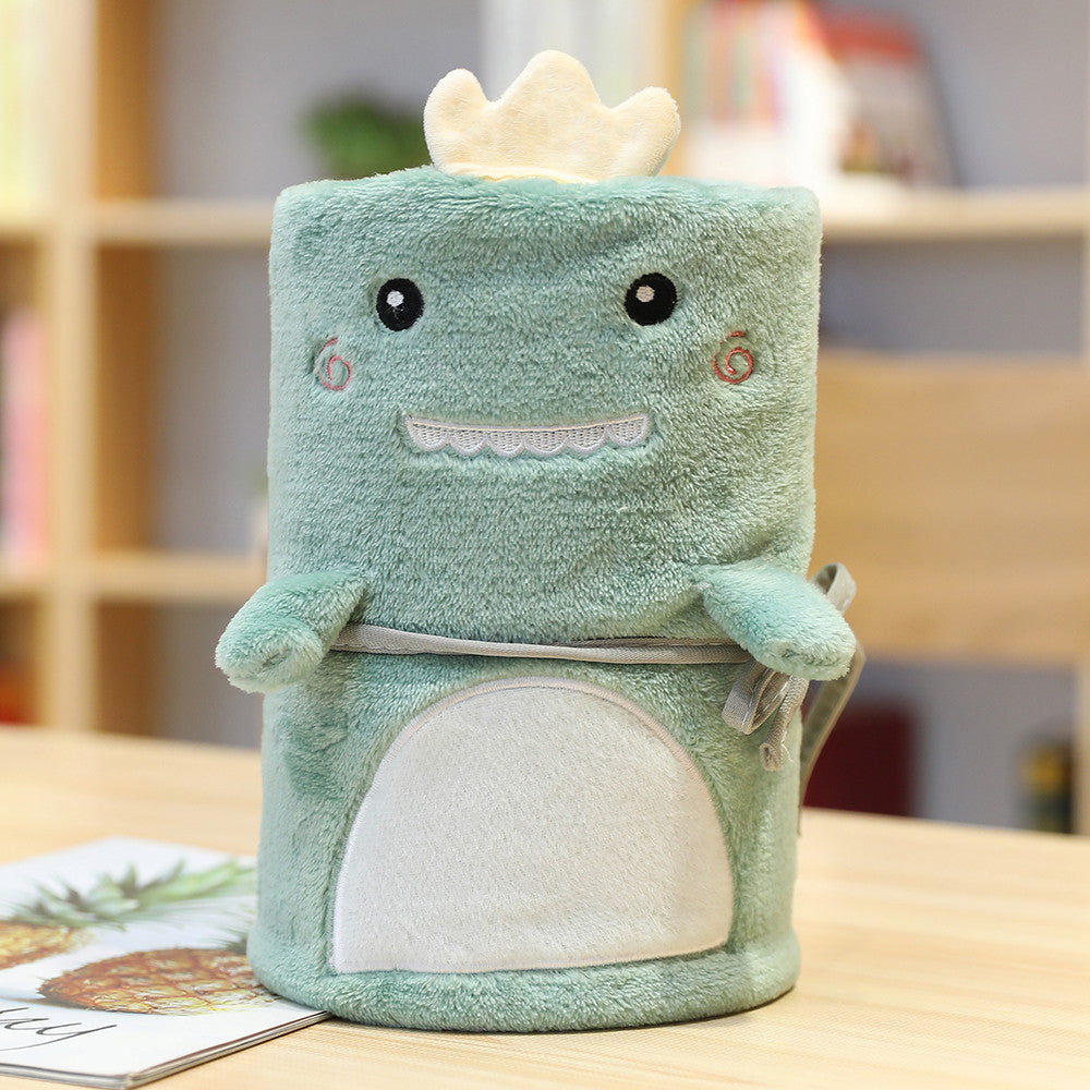 100CM Cartoon Dinosaur Dog Fluffy Security Blanket Soft Lovey Unisex Gifts Snuggle Toy Plush Stuffed Animals