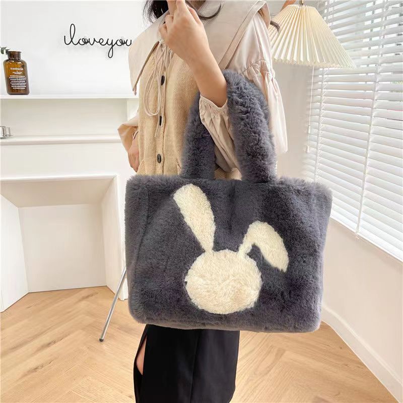 40CM Cute Rabbit Plush Shoulder Bags Crossbody Bag Backpack School Bags Rucksack Cartoon Soft Stuffed Gift