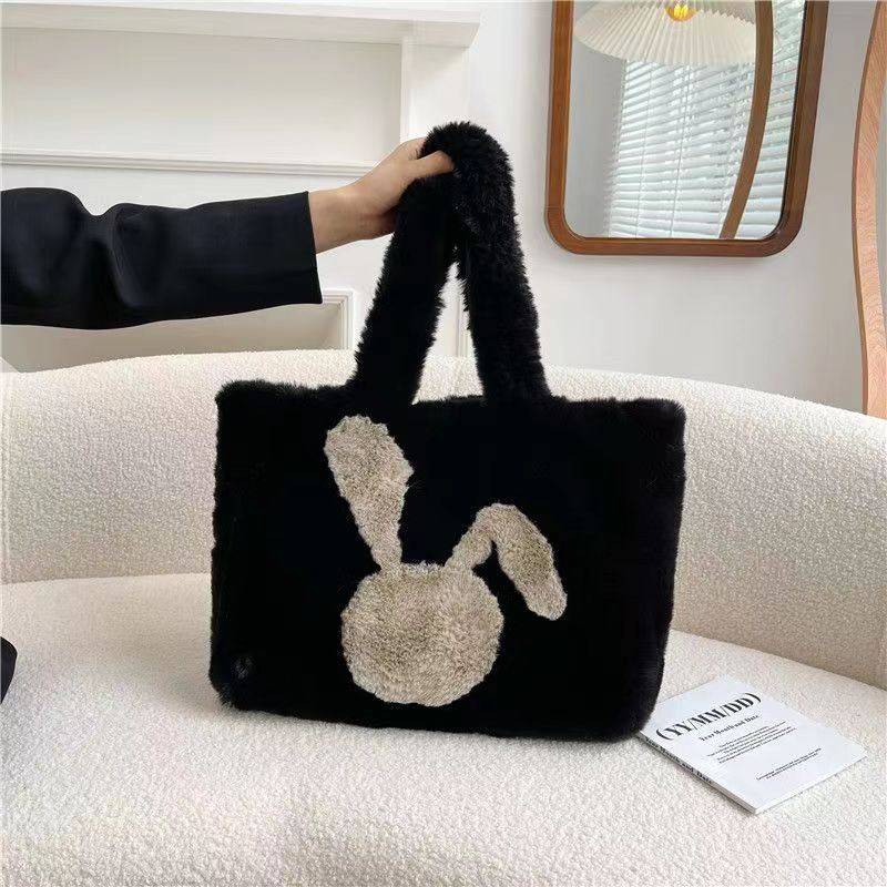 40CM Cute Rabbit Plush Shoulder Bags Crossbody Bag Backpack School Bags Rucksack Cartoon Soft Stuffed Gift