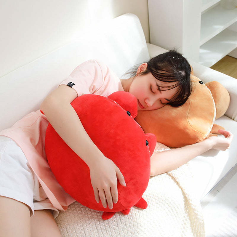 50CM Bread Crab Soft Ocean Animals Dolls Cat Plush Stuffed Toy Mascot Birthday Xmas Gift Home Decor