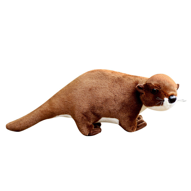 40CM Simulation Sea Otter Stuffed Animal Soft Plush Dolls Toy Birthday Gift For Kids Baby Mascot Xmas Gifts Halloween Decor