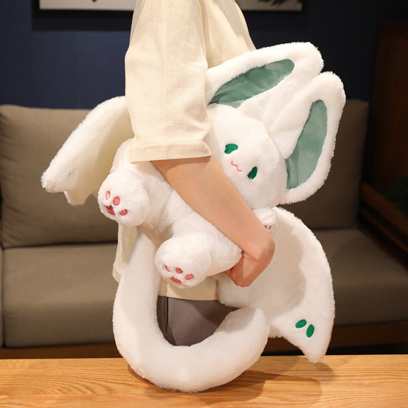 45CM Kawaii White Bat Cosplay Plush Toys Cartoon Soft Stuffed Dolls Mascot Birthday Xmas Gifts