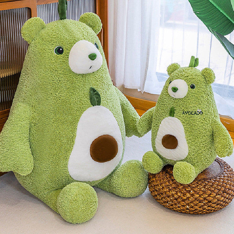 50CM Avocado Bear Pillow Soft Plush Toys Cartoon Stuffed Animals Dolls Mascot Kids Birthday Xmas Gift Home Decor